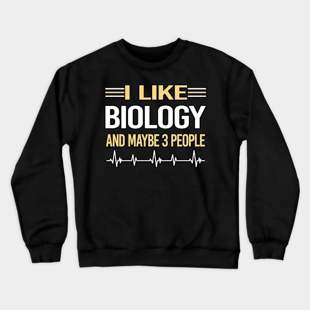 3 People Biology Crewneck Sweatshirt by symptomovertake